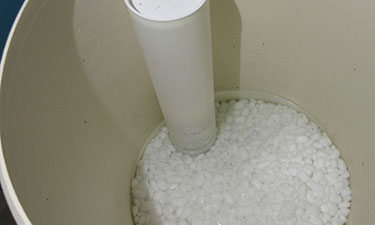 Brine Tank filled with salt and water.
