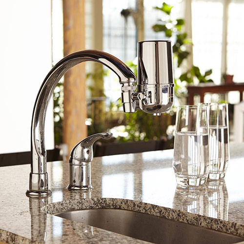 Crystal Quest's Faucet Mount Water Filter System