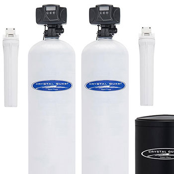 Crystal Quest, Whole House,Dual Water Softener and Filter System